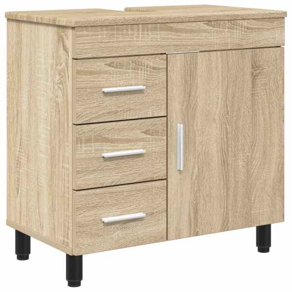 vidaXL Vannitoa peegelkapid Sonoma tamm 60 x 35 x 60 cm Tehispuit