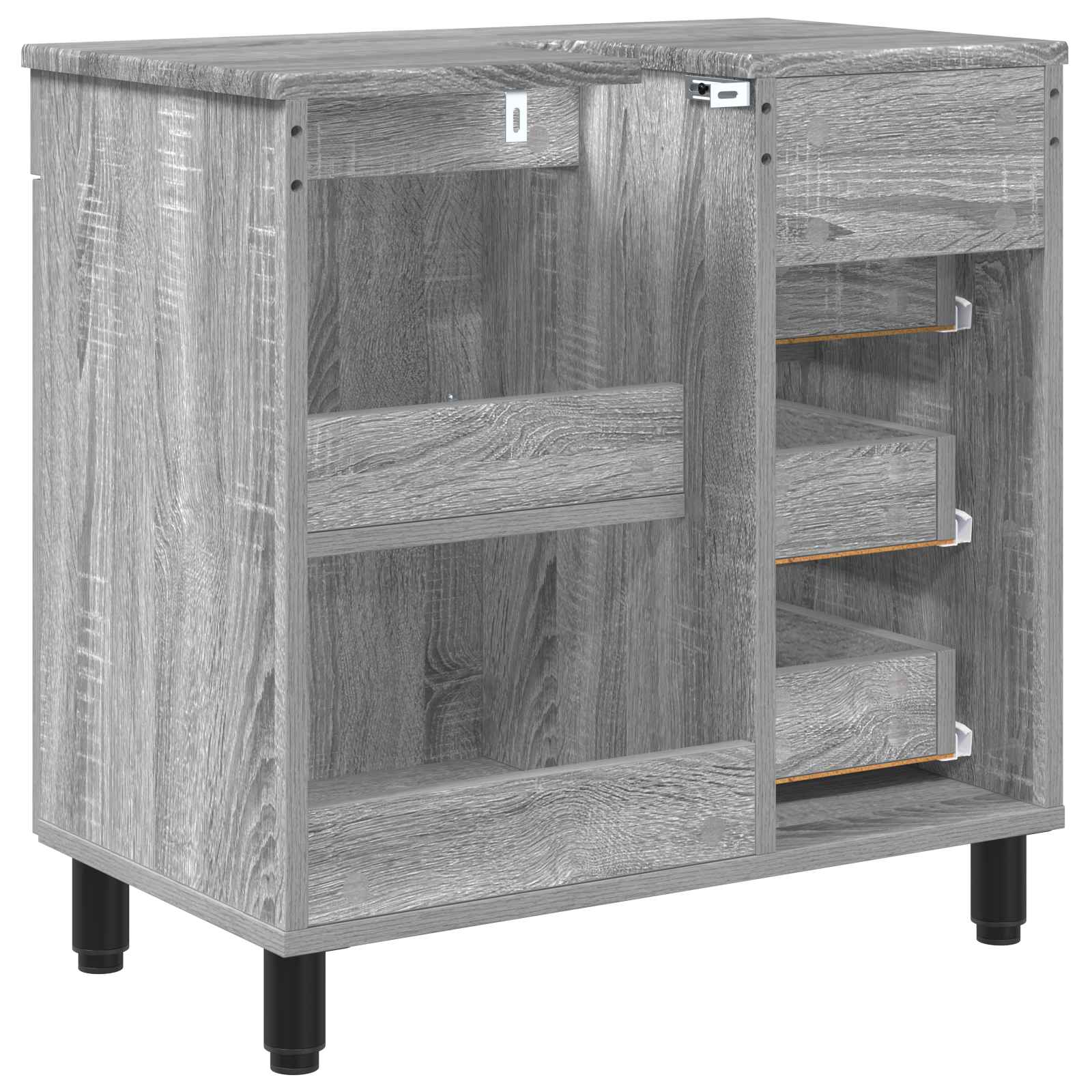 Kopalniška enota Siva Sonoma 60 x 35 x 60 cm Inženirski les - slika 7