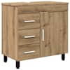 vidaXL Vannitoa peegelkapid Artisan tamm 60 x 35 x 60 cm Tehispuit