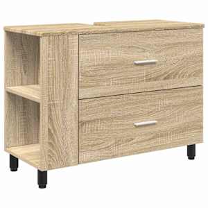 vidaXL Vannitoa peegelkapid Sonoma tamm 80 x 35 x 60 cm Tehispuit