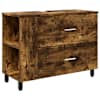 vidaXL Vannitoa peegelkapid Suitsutatud tamm 80 x 35 x 60 cm Tehispuit