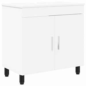 vidaXL Vannitoa peegelkapid Valge 60 x 35 x 60 cm Tehispuit