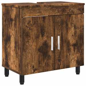 vidaXL Vannitoa peegelkapid Suitsutatud tamm 60 x 35 x 60 cm Tehispuit