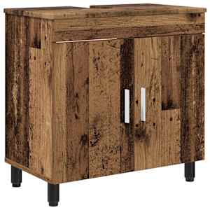 vidaXL Vannitoa peegelkapid Vana puit 60 x 35 x 60 cm Tehispuit