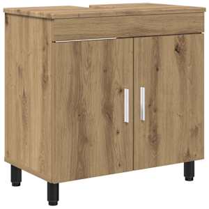 vidaXL Vannitoa peegelkapid Artisan tamm 60 x 35 x 60 cm Tehispuit