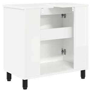 Umývadlo do koupelny Bílá s vysokým leskem 60 x 35 x 60 cm - obrázek 7