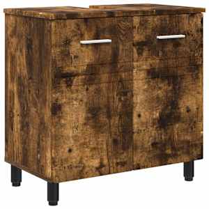 vidaXL Vannitoa peegelkapid Suitsutatud tamm 60 x 35 x 60 cm Tehispuit