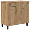 vidaXL Vannitoa peegelkapid Artisan tamm 60 x 35 x 60 cm Tehispuit