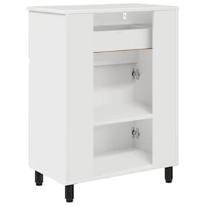 Umývadlo do koupelny Bílá s vysokým leskem 60 x 35 x 80 cm - obrázek 7