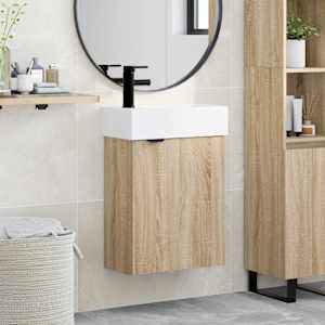 Kopalniška omarica z vrati Sonoma hrast 45,5 x 22,5 x 84 cm