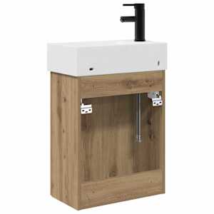 Koupelnová skříňka s baterií Dub artisan 45,5 x 22,5 x 84 cm - obrázek 7