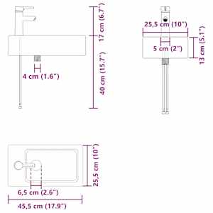 Koupelnová skříňka s baterií Černá 45,5 x 22,5 x 84 cm - obrázek 11