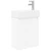 vidaXL Vannitoa vanity &uuml;ksus koos segistiga Valge 45,5 x 22,5 x 84 cm