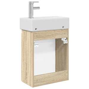 Koupelnová skříňka s baterií Dub sonoma 45,5 x 22,5 x 84 cm - obrázek 7