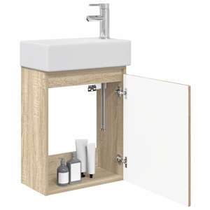 Koupelnová skříňka s baterií Dub sonoma 45,5 x 22,5 x 84 cm - obrázek 3