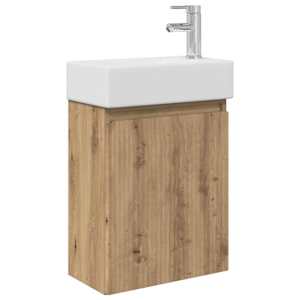 vidaXL Vannitoa vanity &uuml;ksus koos segistiga Artisan tamm