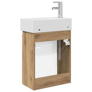 Koupelnová skříňka s baterií Dub artisan 45,5 x 22,5 x 84 cm - obrázek 7
