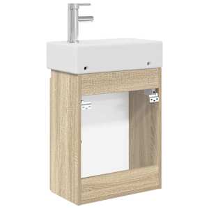 Koupelnová skříňka s baterií Dub sonoma 45,5 x 22,5 x 84 cm - obrázek 7