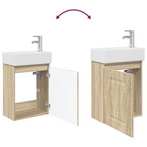 Koupelnová skříňka s baterií Dub sonoma 45,5 x 22,5 x 84 cm - obrázek 9