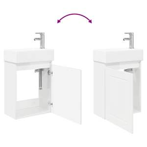 Koupelnová skříňka s baterií Bílá s vysokým leskem - obrázek 9