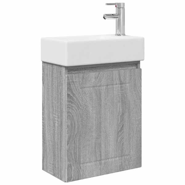 vidaXL Vannitoa vanity &uuml;ksus koos segistiga Hall Sonoma