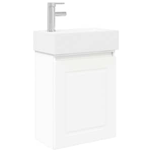 vidaXL Vannitoa vanity &uuml;ksus koos segistiga Valge 45,5 x 22,5 x 84 cm