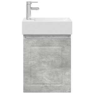 Koupelnová skříňka s baterií Betonově šedá 45,5 x 22,5 x 84 cm - obrázek 5