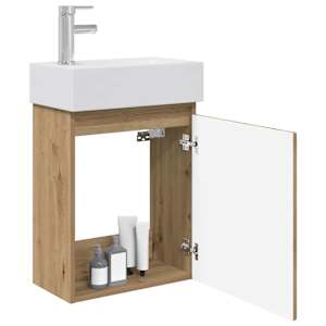 Koupelnová skříňka s baterií Dub artisan 45,5 x 22,5 x 84 cm - obrázek 3