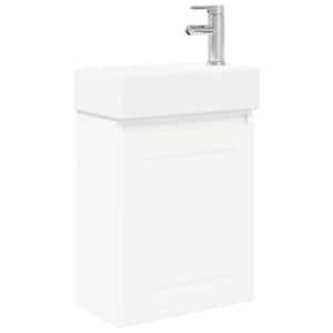vidaXL Vannitoa vanity &uuml;ksus koos segistiga Valge 45,5 x 22,5 x 84 cm