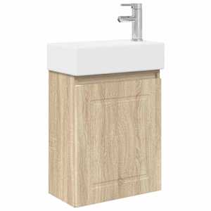 vidaXL Vannitoa vanity &uuml;ksus koos segistiga Sonoma tamm