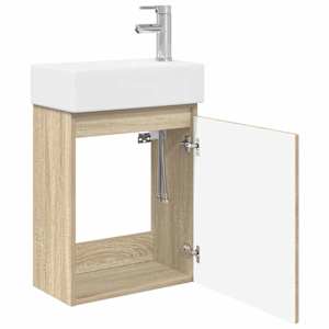 Koupelnová skříňka s baterií Dub sonoma 45,5 x 22,5 x 84 cm - obrázek 4