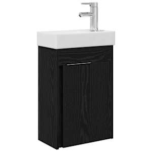 Koupelnová skříňka s baterií Černý dub 40,5 x 22,5 x 62 cm - obrázek 2