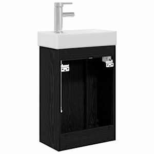 Koupelnová skříňka s baterií Černý dub 40,5 x 22,5 x 62 cm - obrázek 7