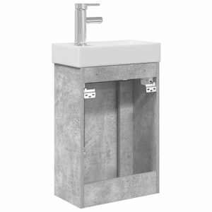 Koupelnová skříňka s baterií Betonově šedá 40,5 x 22,5 x 62 cm - obrázek 7