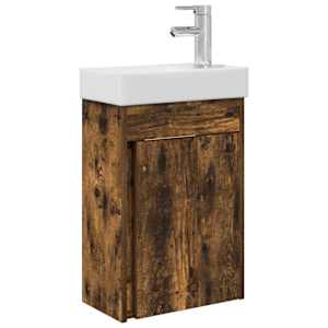 Koupelnová skříňka s baterií Kouřový dub 40,5 x 22,5 x 62 cm - obrázek 2