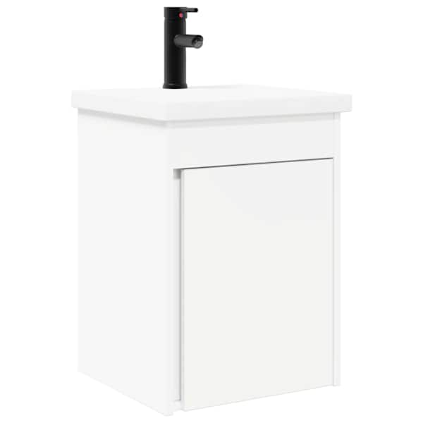 vidaXL Vannitoa vanity&uuml;ksus segistiga Valge 42 x 40 x 74,5 cm