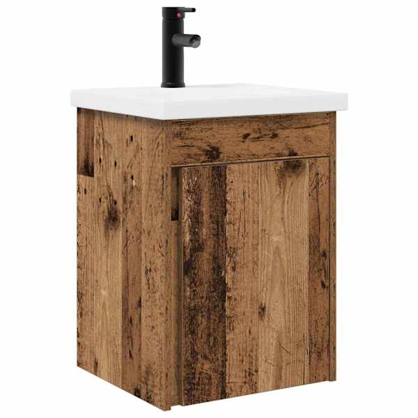 vidaXL Vannitoa vanity&uuml;ksus segistiga Vana puit 42 x 40 x 74,5 cm