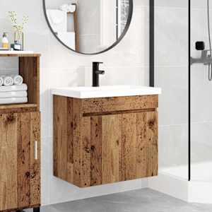 Kopalniška omara z umivalnikom z vrati Star les 61 x 39 x 58 cm