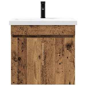 Koupelnová skříňka s baterií Staré dřevo 61 x 40 x 74,5 cm - obrázek 5