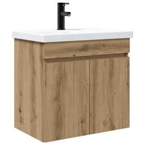 vidaXL Vannitoa vanity &uuml;ksus koos segistiga Artisan tamm