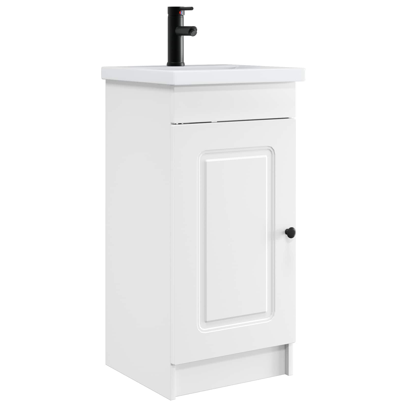 vidaXL Mobilă de baie cu chiuvetă Alb 42 x 40 x 84,5 cm Lemn prelucrat