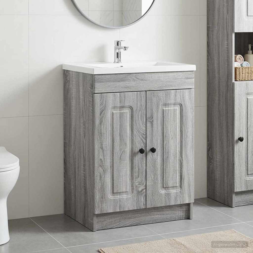  Ντουλάπι κάτω από τον νιπτήρα Γκρι Sonoma 56 x 37,5 x 81 εκ V-890010