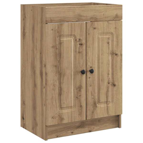 vidaXL Vannitoa all oleva kraani kapp Artisan tamm 56 x 37,5 x 81 cm