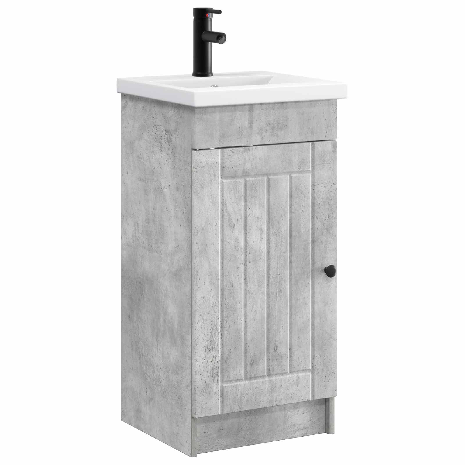 vidaXL Mobilă de baie cu chiuvetă Gri Beton 42 x 40 x 84,5 cm