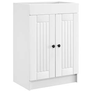 vidaXL Vannitoa all oleva kraani kapp Valge 56 x 37,5 x 81 cm