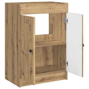 Koupelnová skříňka pod umyvadlo Dub artisan 56 x 37,5 x 81 cm - obrázek 4