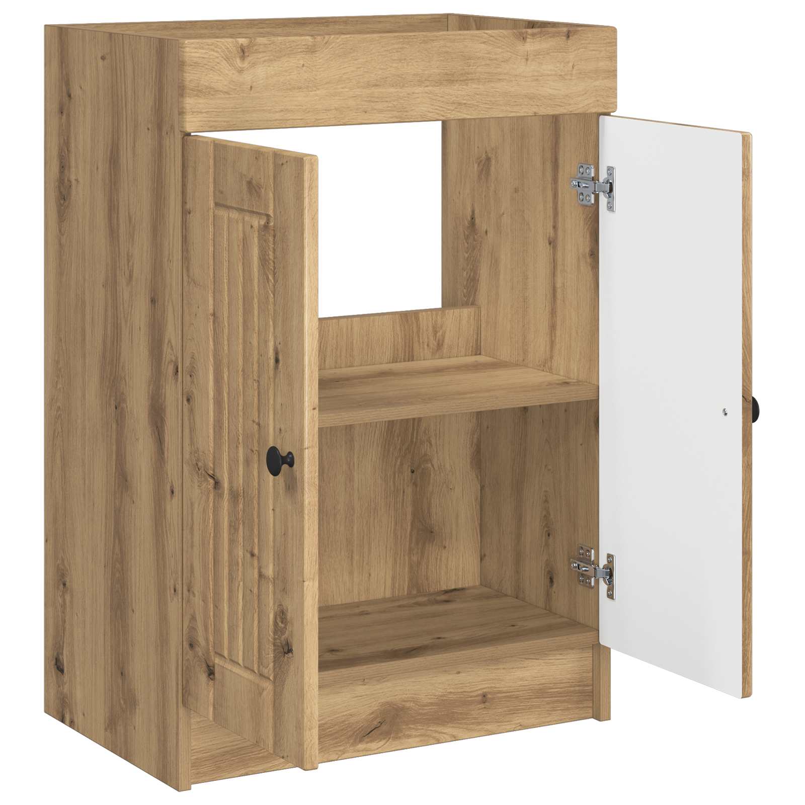 vidaXL Unter dem Waschbecken Badschrank Artisan-Eiche – Bild 4