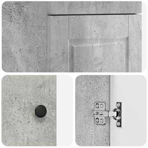 Koupelnová skříňka se dřezem Betonově šedá 42 x 40 x 84,5 cm - obrázek 8