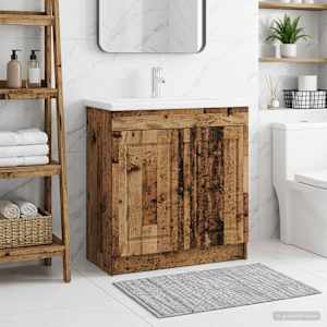 Koupelnová skříňka pod umyvadlo Staré dřevo 56 x 37,5 x 81 cm - obrázek 1