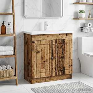 Koupelnová skříňka pod umyvadlo Staré dřevo 78,5 x 37,5 x 81 cm - obrázek 1